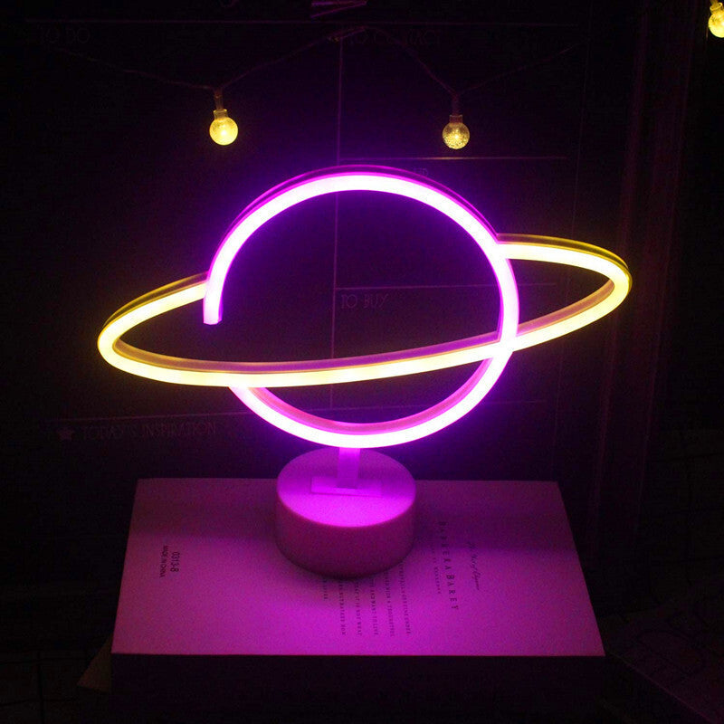 Free Standing Neon Light Planet – Solla