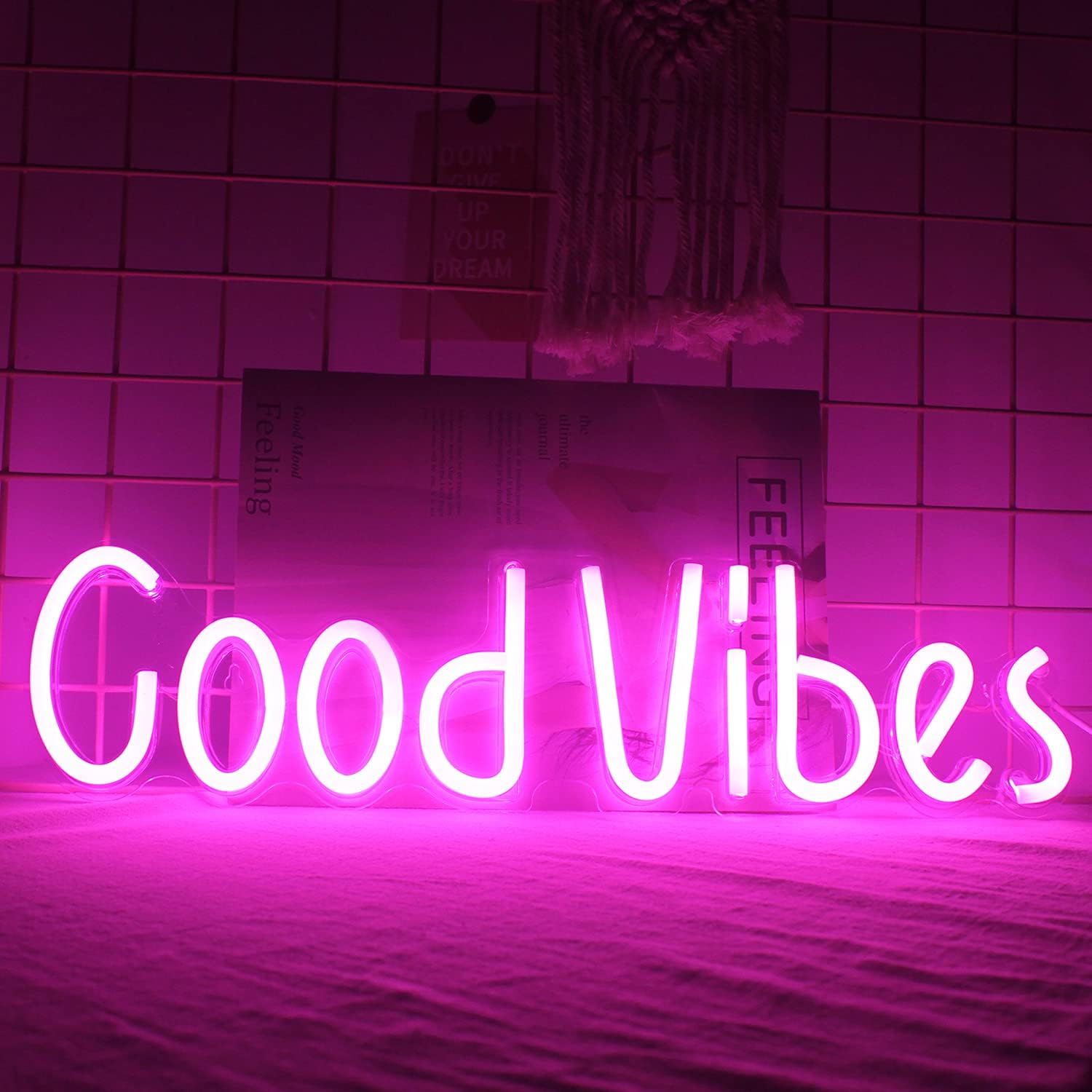 Good vibes online led sign