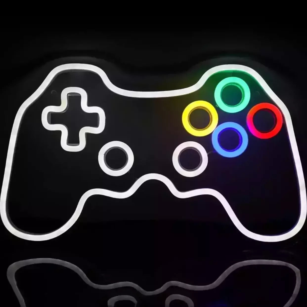 LED Game Console Neon Sign with Acrylic Plate Neon Decor Game Controller Neon light Home Bedroom Boy Game Lover Wall Decor