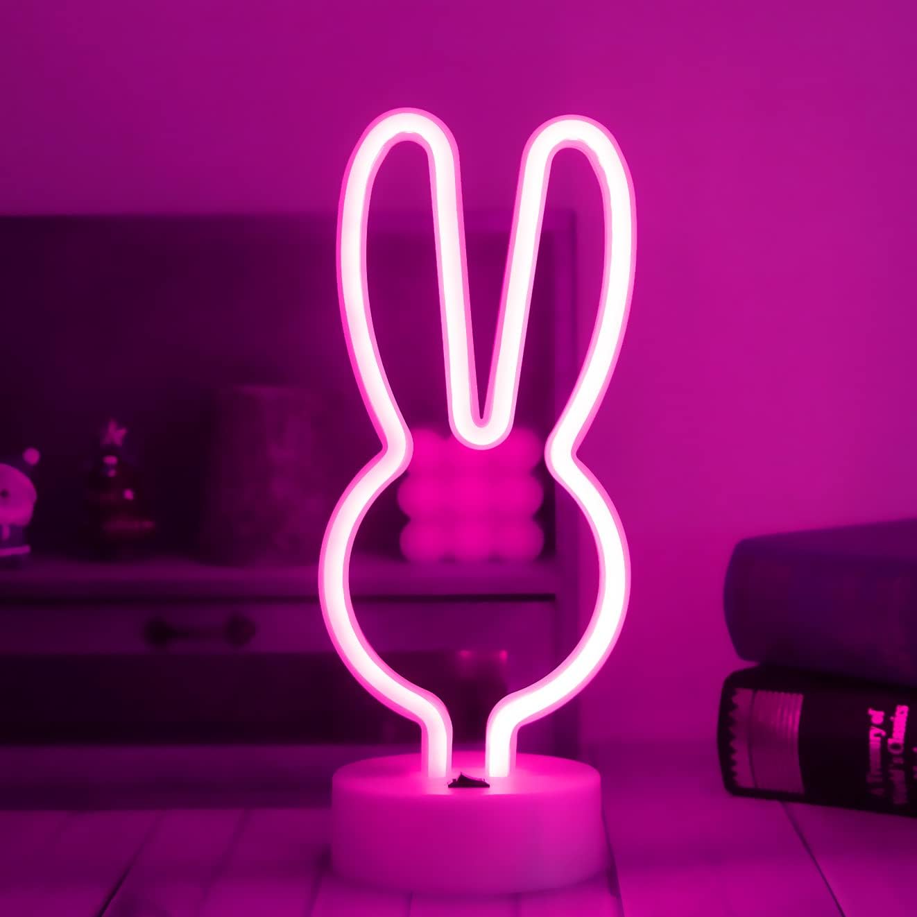 Free Standing Rabbit Neon Light