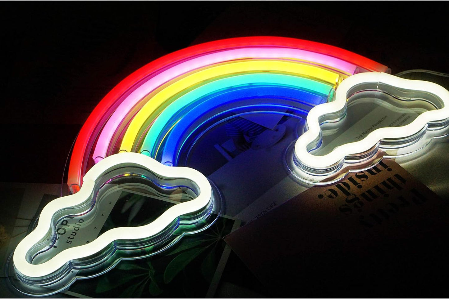 Rainbow with Clouds LED Neon Light