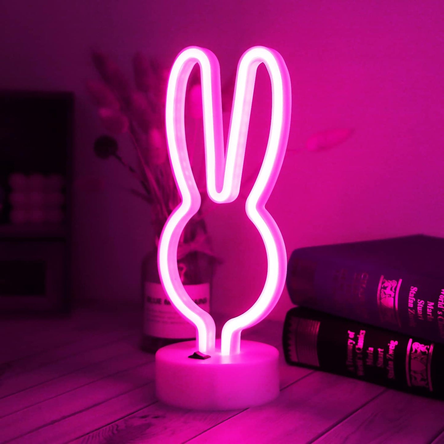 Free Standing Rabbit Neon Light