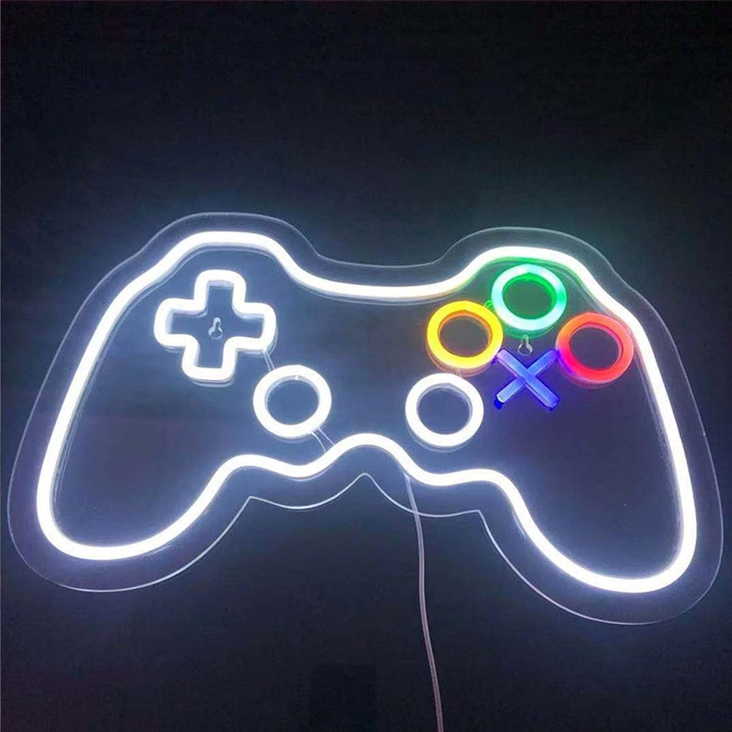 LED Game Console Neon Sign with Acrylic Plate Neon Decor Game Controller Neon light Home Bedroom Boy Game Lover Wall Decor