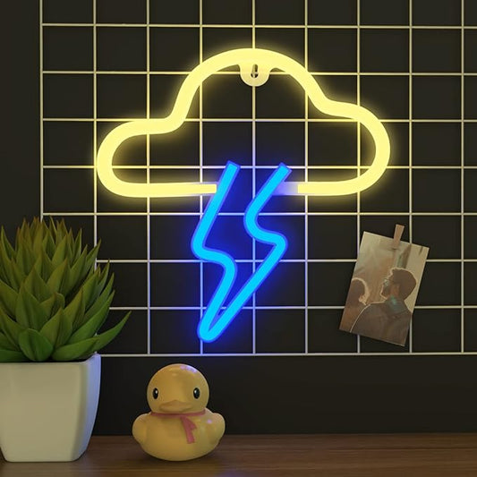 Cloud Lighting Neon Sign LED Night Light USB Charging/Battery Operated Neon Wall Light