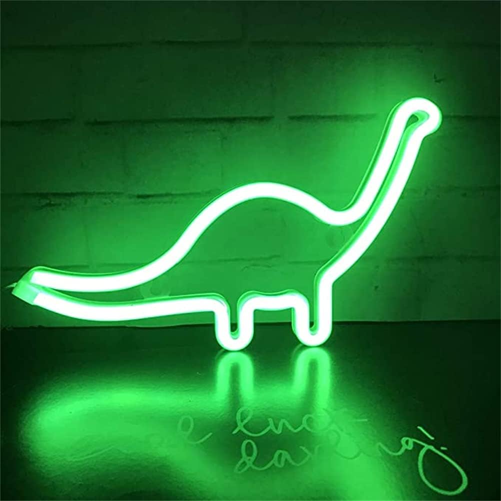 Green Dinosaur LED Neon Night Light