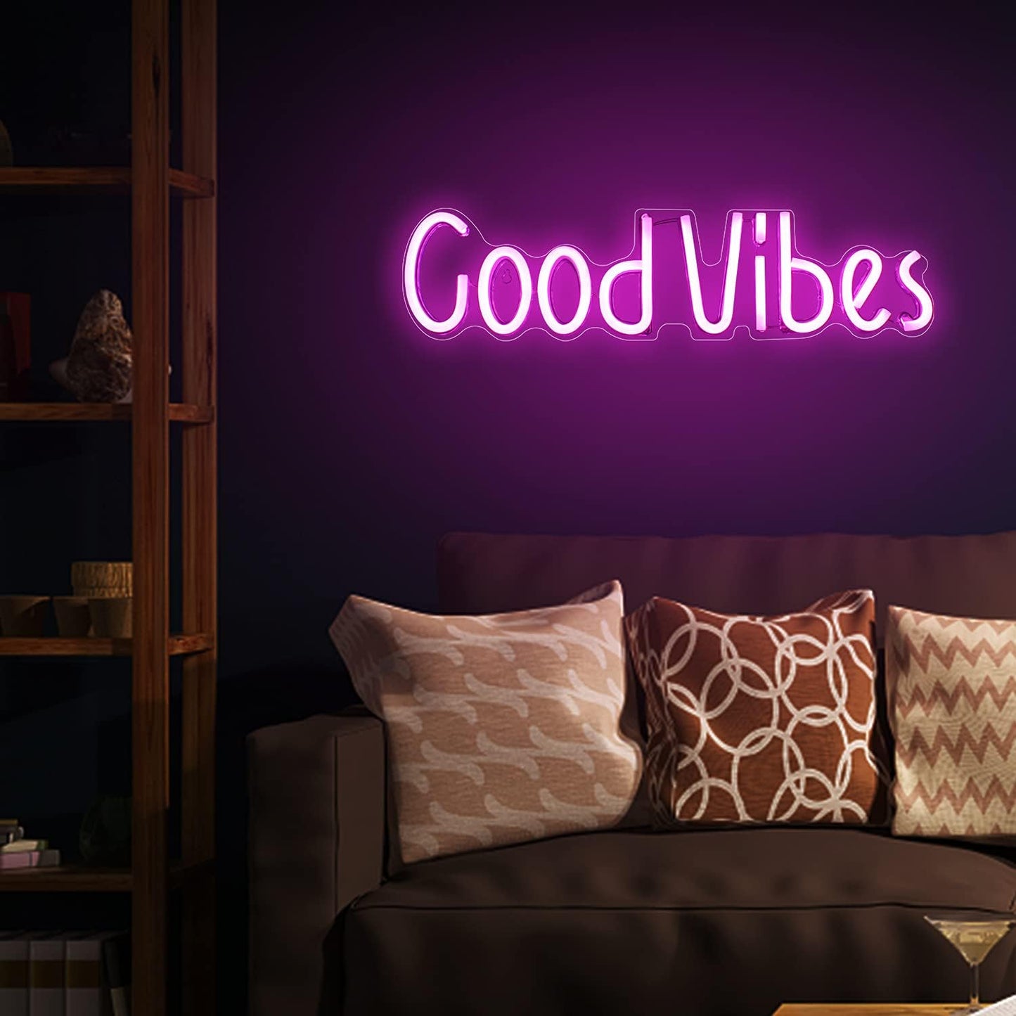 Good Vibes Neon Sign LED Light Home Decor or Party