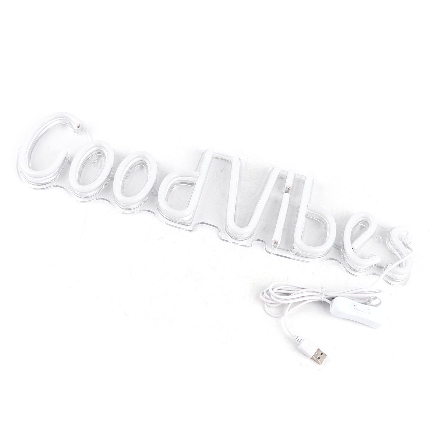 Good Vibes Neon Sign LED Light Home Decor or Party