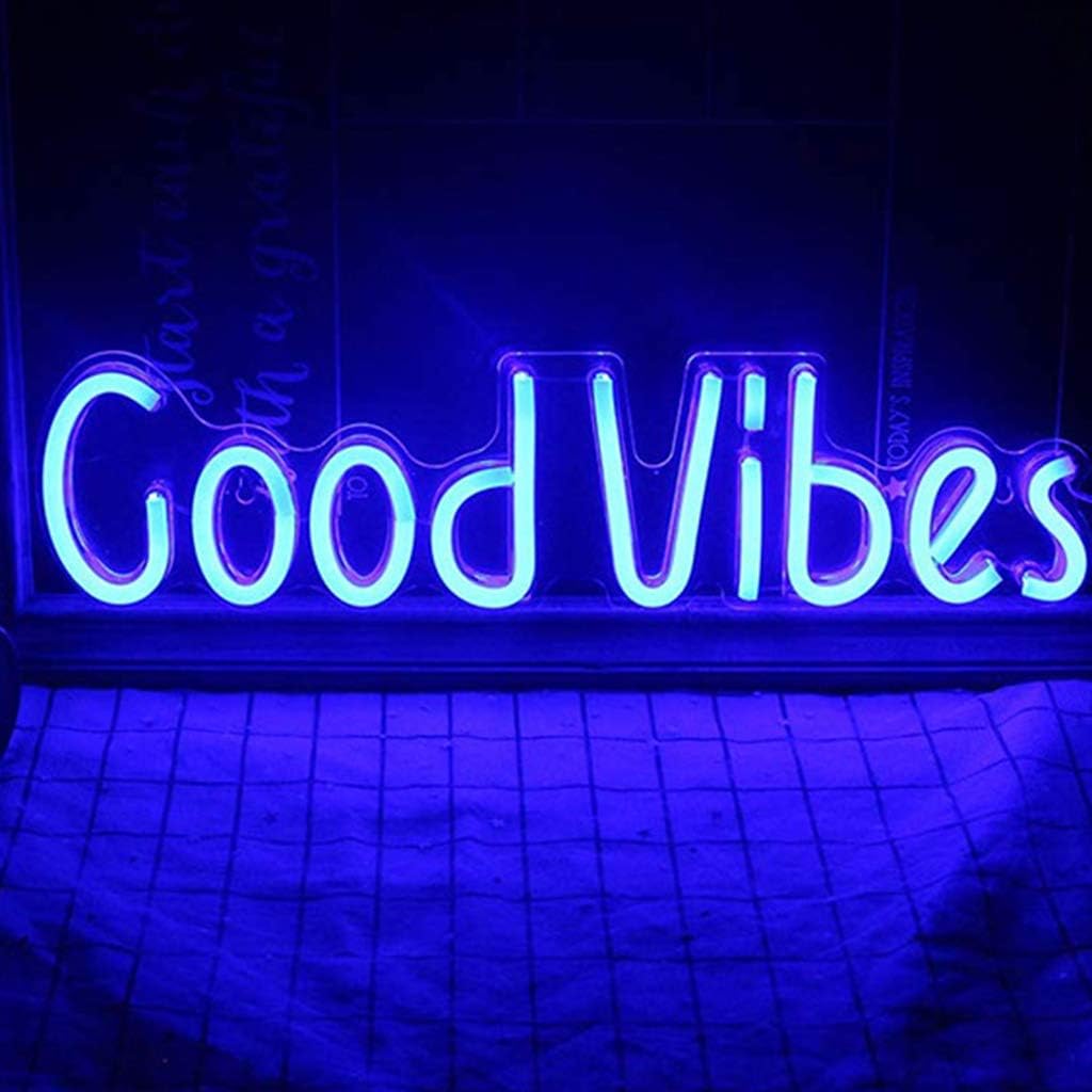 Good Vibes Neon Sign LED Light Home Decor or Party