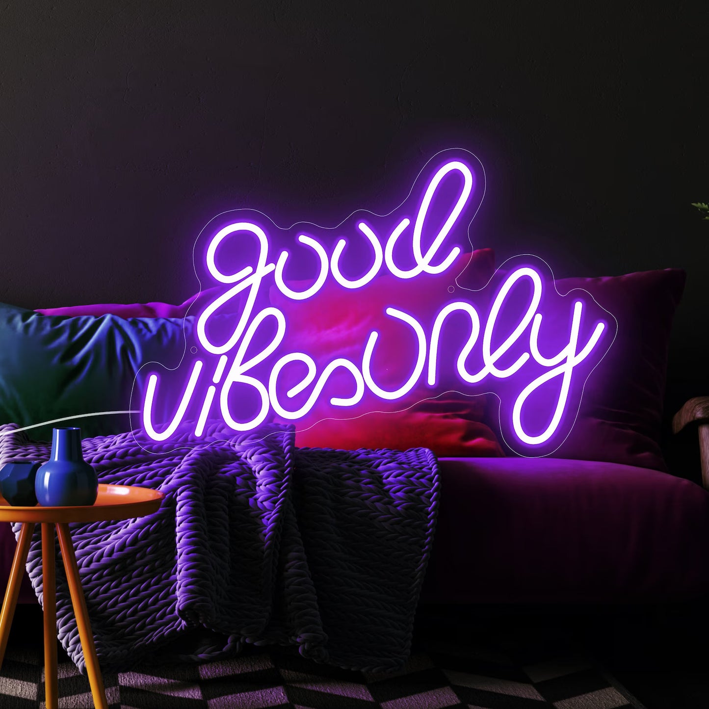 Good Vibes Only LED Neon Light