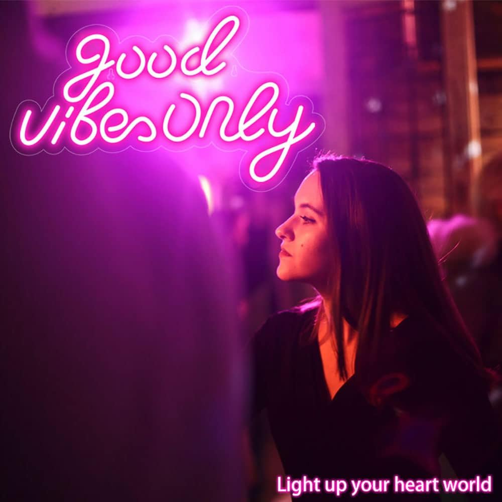 Good Vibes Only LED Neon Light