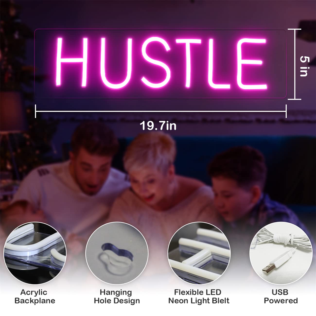 Hustle Neon Light