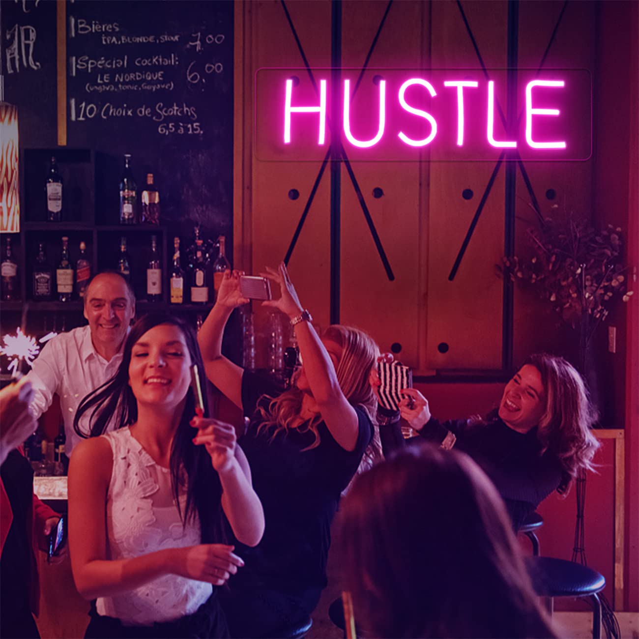 Hustle Neon Light