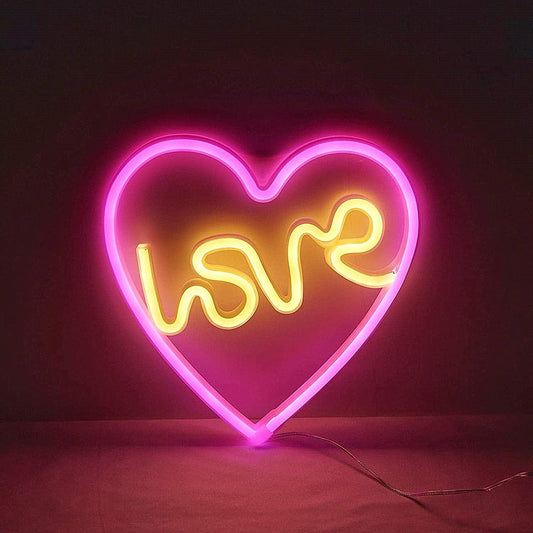 Romantic Love Heart Neon Light