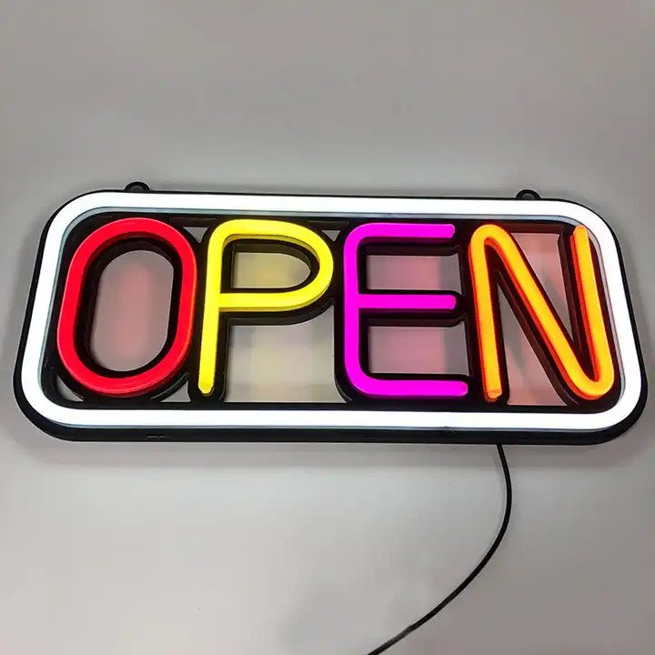 Super Bright LED Open Sign for Shops, Businesses and Homes