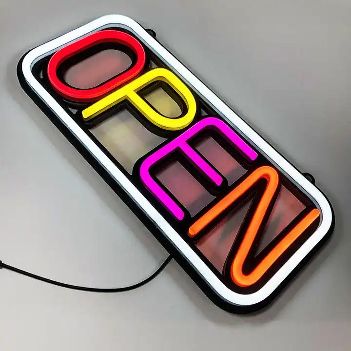 Super Bright LED Open Sign for Shops, Businesses and Homes