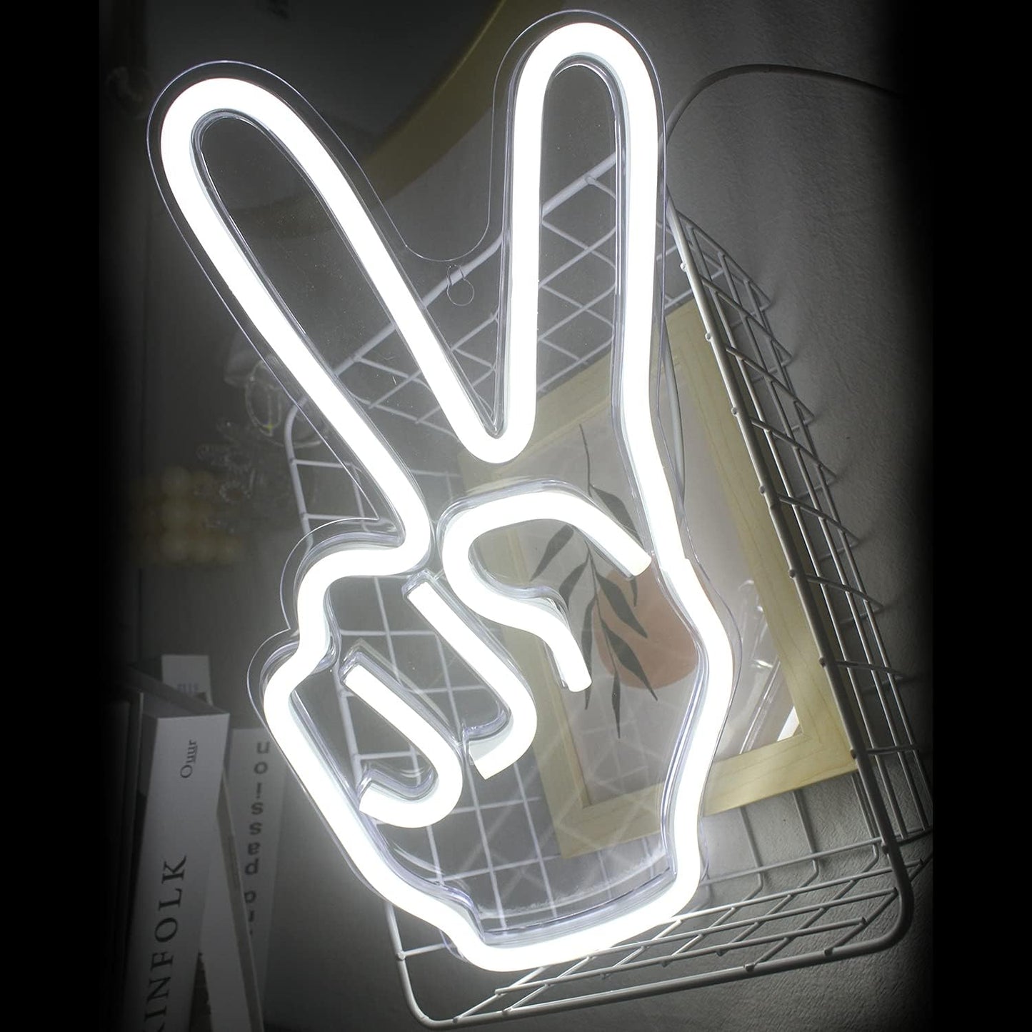 LED Neon Peace Sign